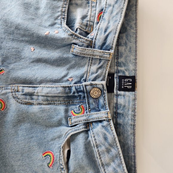 GAP Rainbow Bright Girls Jeans - Size (10) - Picture 8 of 9
